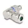 Conector M12 DeLOCK codificação A 3 polos ficha macho 90° angular metal