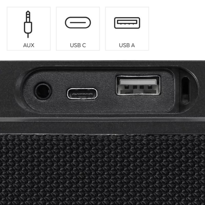 Coluna portátil estéreo Hama Mate Pro preto 60 W