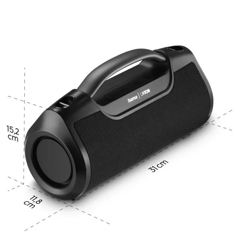Coluna portátil estéreo Hama Mate Pro preto 60 W
