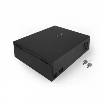 Caixa de zona com fecho ACT Patch Box 8 slots para fibra ótica e cobre