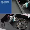 Caixa de zona com fecho ACT Patch Box 8 slots para fibra ótica e cobre