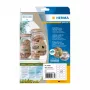 Etiqueta autoadesiva HERMA 10763 permanente castanho 360 unid. elipse 63,5x42,3 mm