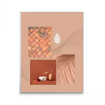 Álbum de fotografias Hama Singo II terracota 40 folhas encadernação adesiva