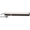 Unidade de distribuição de energia Max Hauri AG 107750 7 tomadas AC 1U preto prateado