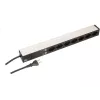 Unidade de distribuição de energia Max Hauri AG 107750 7 tomadas AC 1U preto prateado