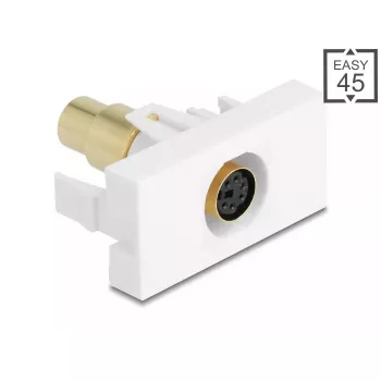 Adaptador de cabo DeLOCK 90873 Mini-DIN 6 pinos branco