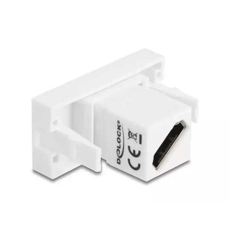 Adaptador HDMI DeLOCK 90874 branco ligação 1 HDMI ligação 2 HDMI