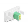 Adaptador de cabo DeLOCK 90875 LC Duplex verde branco