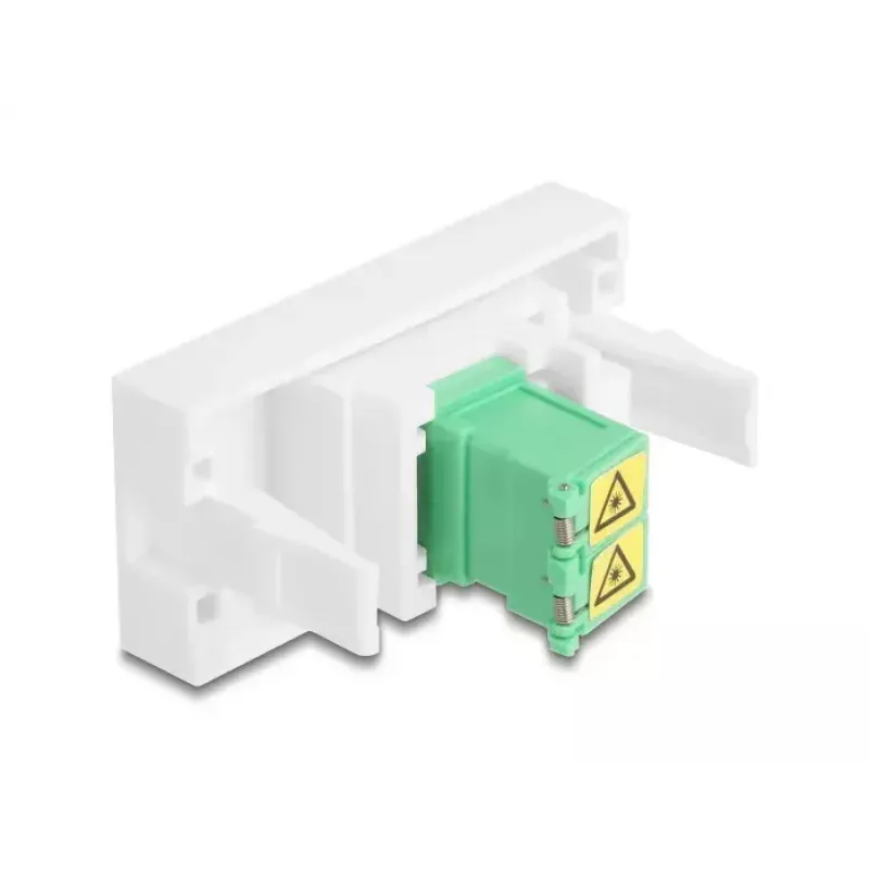 Adaptador de cabo DeLOCK 90875 LC Duplex verde branco