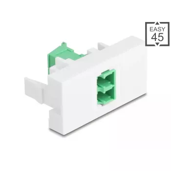 Adaptador de cabo DeLOCK 90875 LC Duplex verde branco