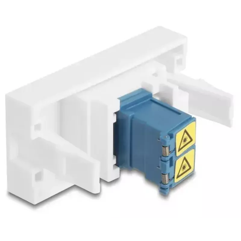 Adaptador de cabo DeLOCK 90876 LC Duplex azul branco