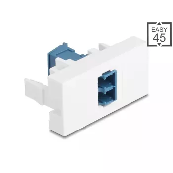 Adaptador de cabo DeLOCK 90876 LC Duplex azul branco