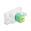 Adaptador de cabo DeLOCK 90877 SC Simplex verde branco