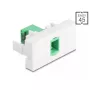 Adaptador de cabo DeLOCK 90877 SC Simplex verde branco
