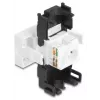 Adaptador de cabo DeLOCK 90879 RJ45 LSA 180° preto branco