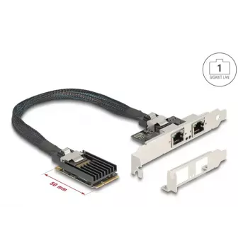 Adaptador interno RJ-45 DeLOCK 95280 Mini PCI Express 4 Gbit/s