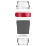 Conjunto de lancheira Westmark 52872260 1,15 L cinzento vermelho transparente