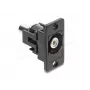 Módulo Keystone DELOCK 91112 — RCA plano para RCA, preto/branco