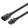 Cabo de alimentação Manhattan, ficha macho C14 para conector fêmea C13 (cabo de alimentação), monitor para CPU, 5 m, 10A, preto, cabo, garantia vitalícia