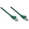 Intellinet 326001 cabo de ligação de rede, Cat5e, U/UTP, RJ45, moldado, sem ganchos, 20 m, verde