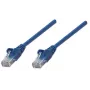 Intellinet 326018 cabo de rede patch, Cat5e, U/UTP, RJ45, moldado, sem gancho, 20 m, azul