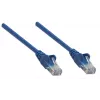 Intellinet 326018 cabo de rede patch, Cat5e, U/UTP, RJ45, moldado, sem gancho, 20 m, azul