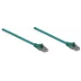 Intellinet 343763 cabo de rede patch, Cat6, U/UTP, RJ45, sem gancho, 10 m, verde