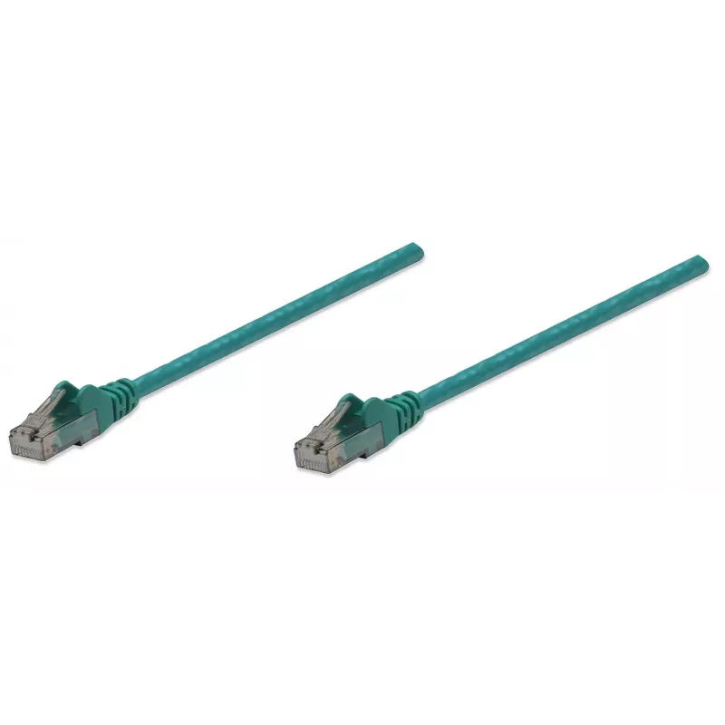Intellinet 343763 cabo de rede patch, Cat6, U/UTP, RJ45, sem gancho, 10 m, verde