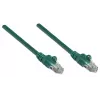 Intellinet 319997 cabo de rede patch, Cat5e, U/UTP, RJ45, moldado, sem gancho, 15 m, verde