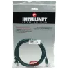 Intellinet 319997 cabo de rede patch, Cat5e, U/UTP, RJ45, moldado, sem gancho, 15 m, verde