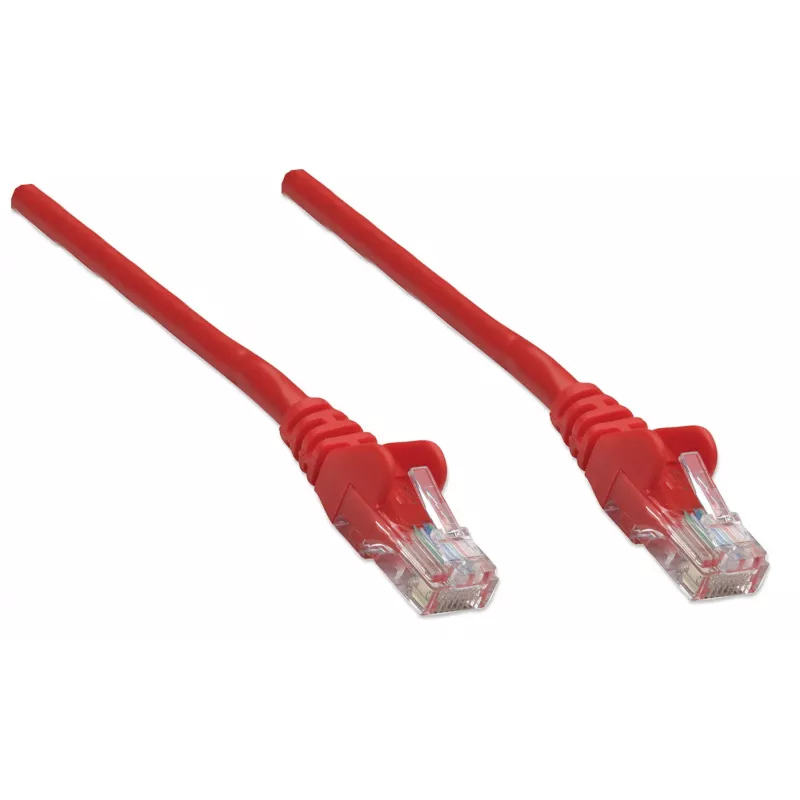 Intellinet 320603 cabo de rede patch, Cat5e, UTP, RJ45 macho-macho, 15 m, moldado, sem gancho, vermelho