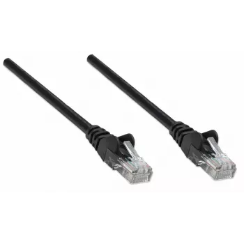 Cabo de rede patch Intellinet, Cat5e, 15 m, preto, CCA, U/UTP, PVC, RJ45, contactos banhados a ouro, proteção das patilhas, proteção contra dobras, garantia vitalícia