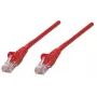 Intellinet 325967 cabo de rede patch, Cat5e, UTP, RJ45 macho para macho, 10 m, moldado sem gancho, vermelho