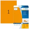 Etiquetas néon HERMA A4 210x297 mm laranja vivo papel mate 20 unid.