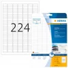 Etiquetas para jato de tinta HERMA A4 25,4x8,5 mm papel branco mate 5600 unid.