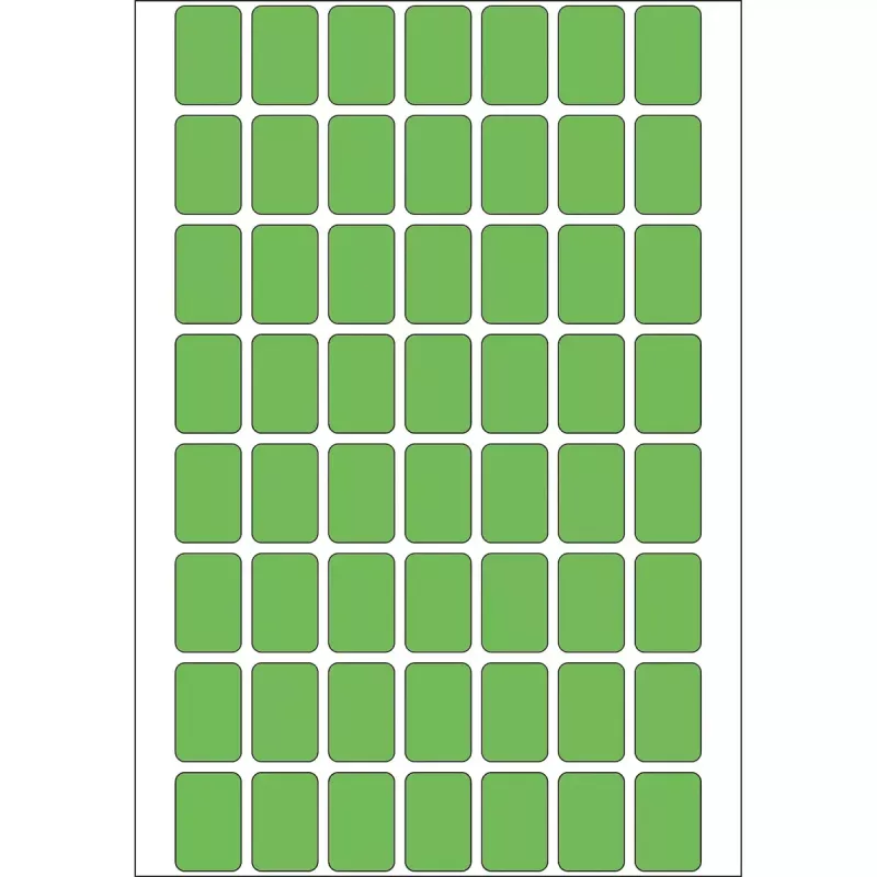 Etiquetas multiusos HERMA 12x18 mm verde papel mate escrita à mão