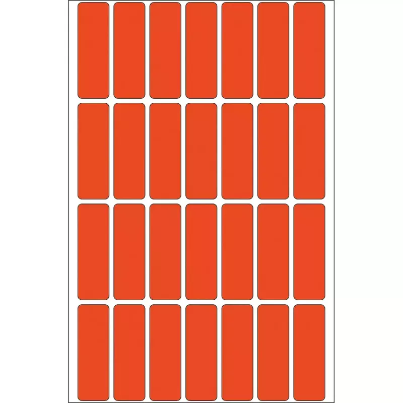 Etiquetas multiusos HERMA 13x40 mm vermelho papel mate escrita à mão