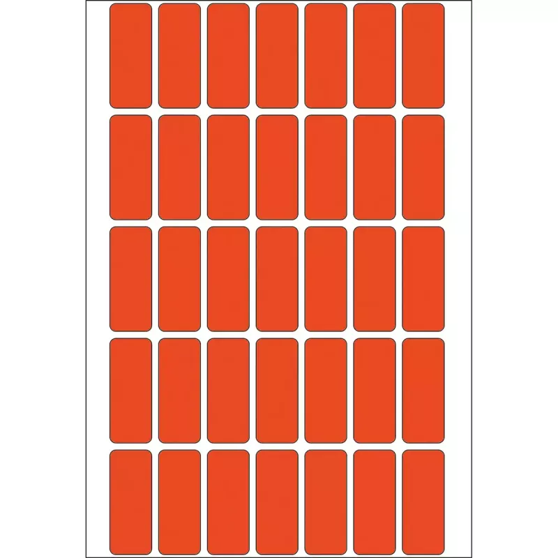 Etiquetas multiusos HERMA 12x30 mm vermelho papel mate para escrita à mão
