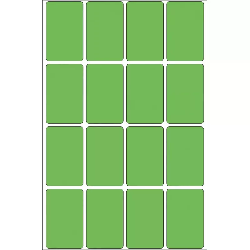 Etiquetas multiusos HERMA 512 unid. 25x40 mm verde papel mate