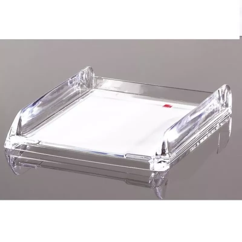 Bandeja de correspondência Rexel Nimbus transparente, acrílico, transparente, cartas, 270 x 320 x 60 mm, 270 mm, 320 mm
