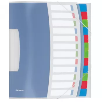 Separador de livro Esselte Divider Book Vivida PP 12 separadores, azul, multicolor, policloreto de vinilo (PVC), A4, 266 mm, 20 mm, 320 mm