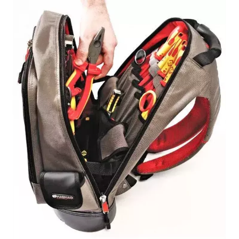 Mochila C.K Tools MA2635 preto cinzento vermelho