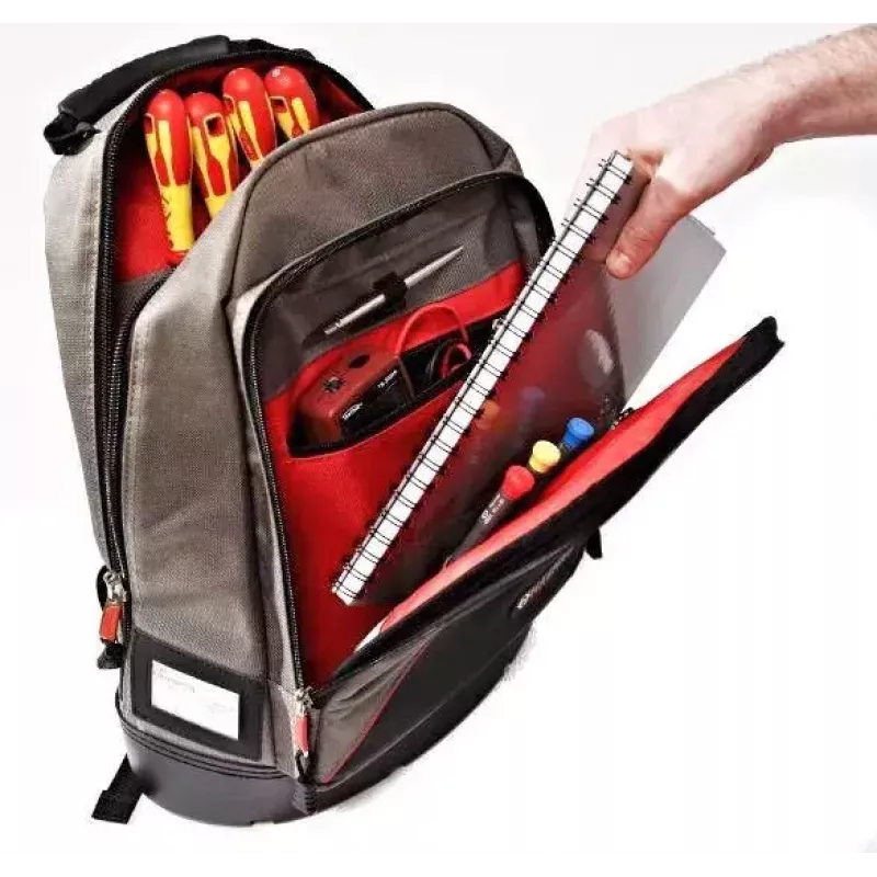 Mochila C.K Tools MA2635 preto cinzento vermelho