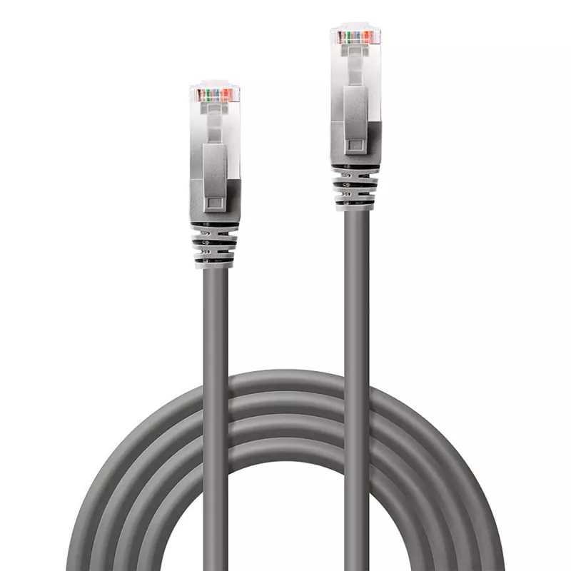 Cabo Lindy 1m CROMO Cat.6 S/FTP, 1 m, Cat6, S/FTP (S-STP), RJ-45, RJ-45, antracite
