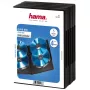 Caixa quádrupla para DVD Hama, preta, pack de 5, 4 discos