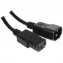 Cabo de extensão IEC, ficha macho C14 para conector fêmea C13, 0,5 m (808039)