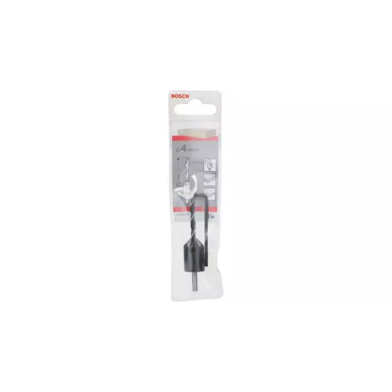 Broca helicoidal com ponta de centragem e escareador Bosch 2608596392