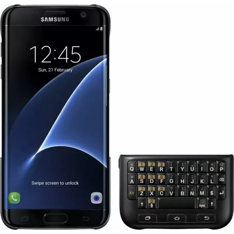Samsung capa com teclado QWERTZ para Galaxy S6 edge+, preto (EJ-CG928MBEGDE)