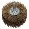 Bosch 2 608 622 130 escova circular, arame ondulado revestido a latão, 80 mm, haste de 6 mm