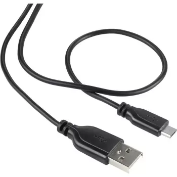 Cabo de dados USB 2.0 Renkforce RF-4032111, USB A para Micro-USB B, 1 m, preto